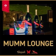 夏期限定!人気シャンパン「G.H.MUMM」とのコラボラウンジOPEN!