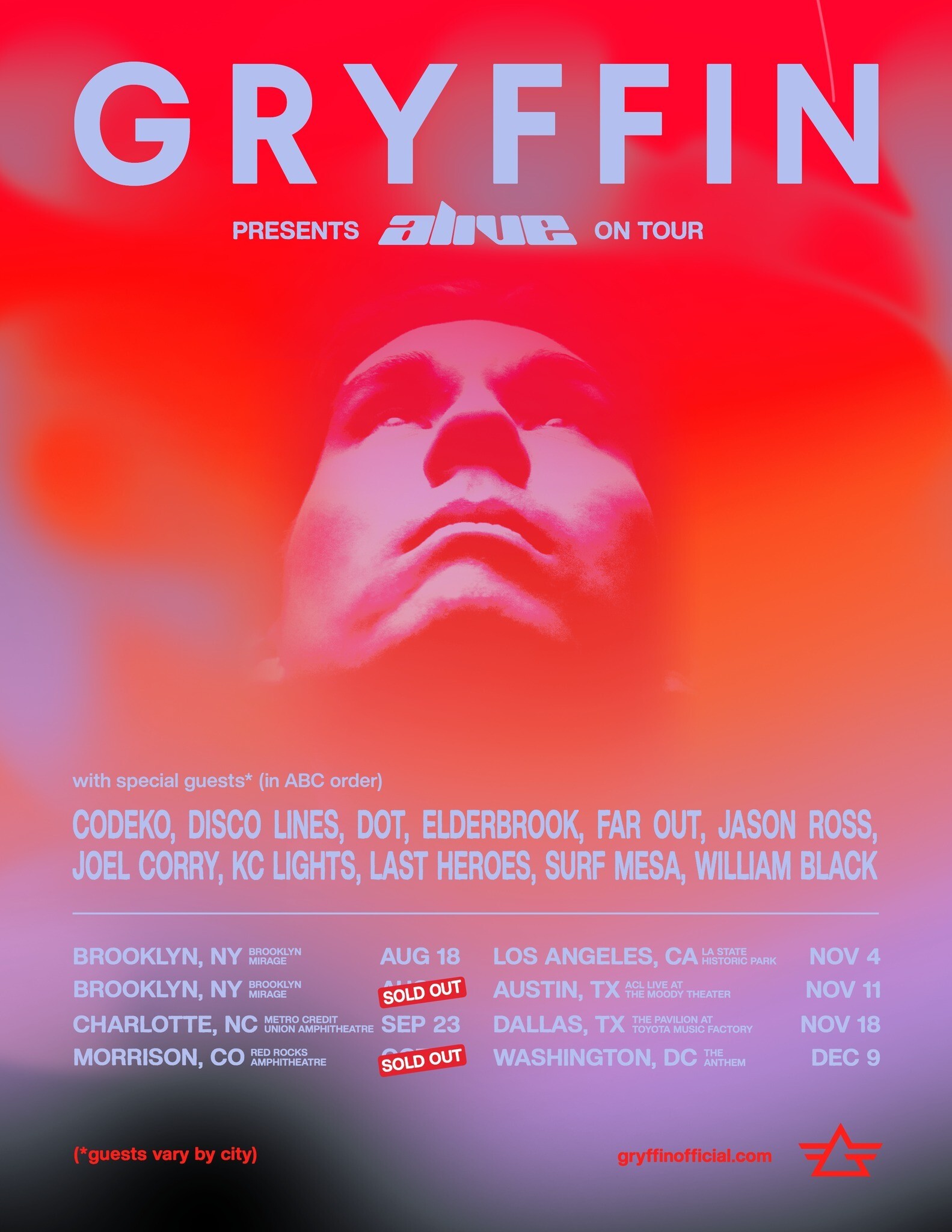 gryffin alive tour setlist reddit