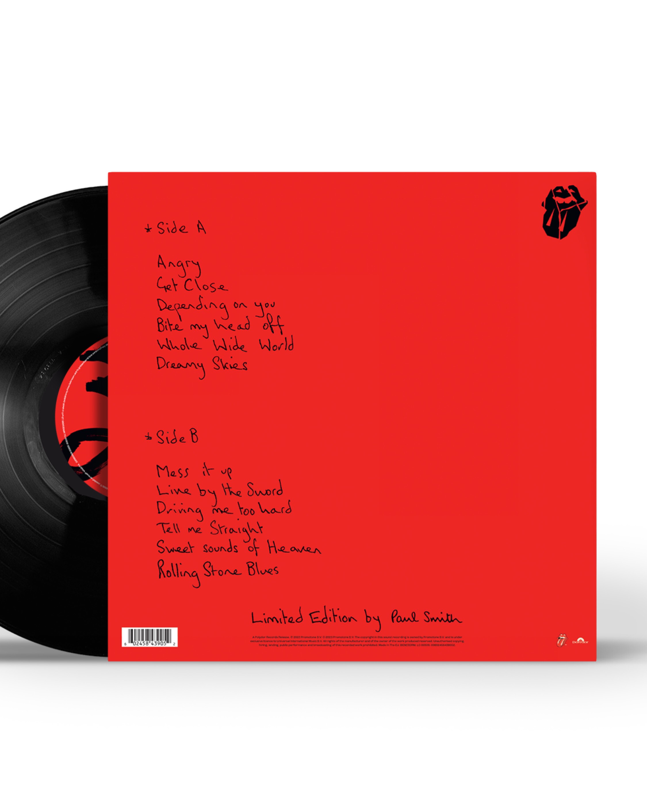 限定版レコードthe rolling stones×Paul smith 限定版レコード