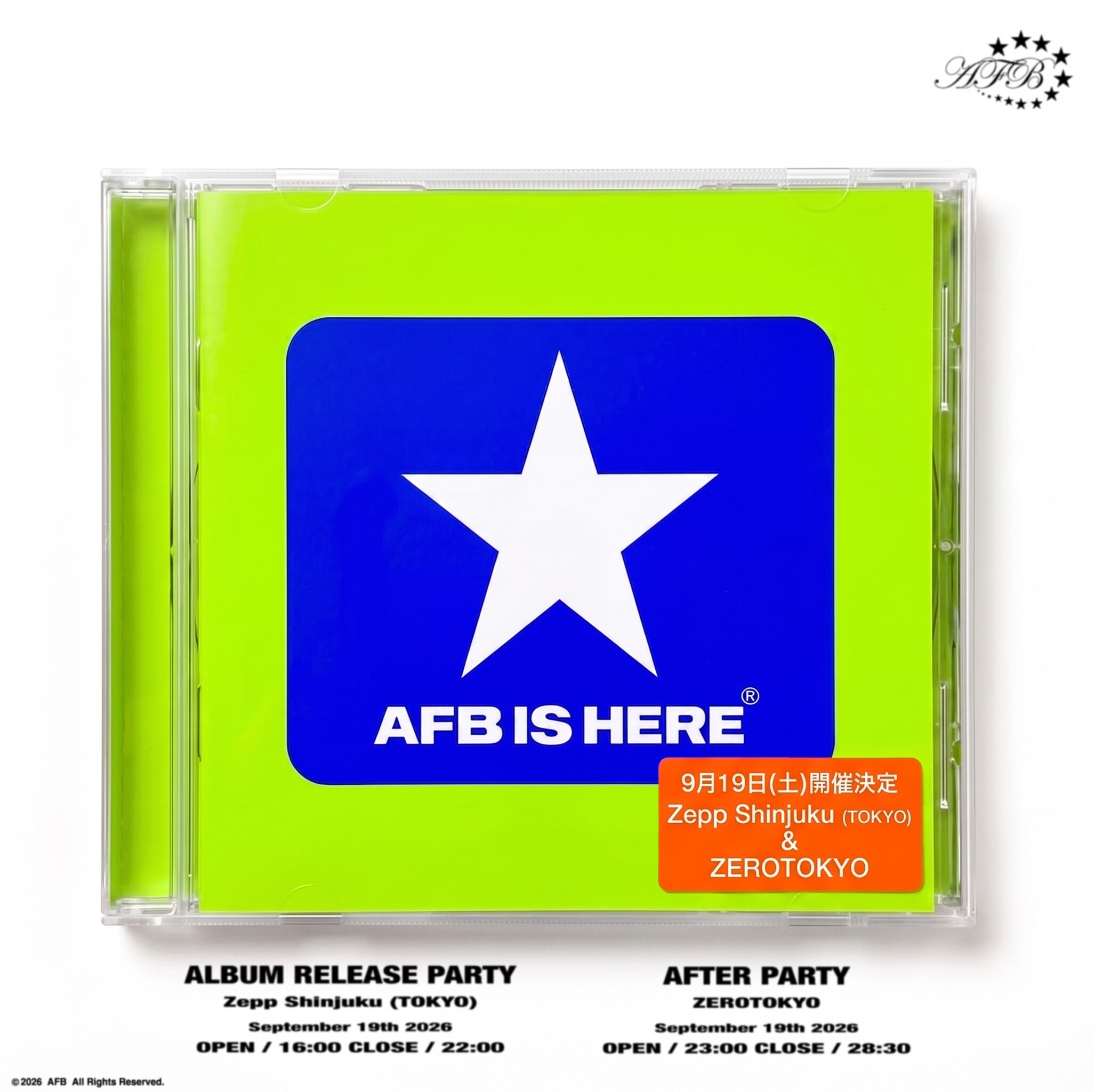 AFB IS HERE アルバムリリースパーティー