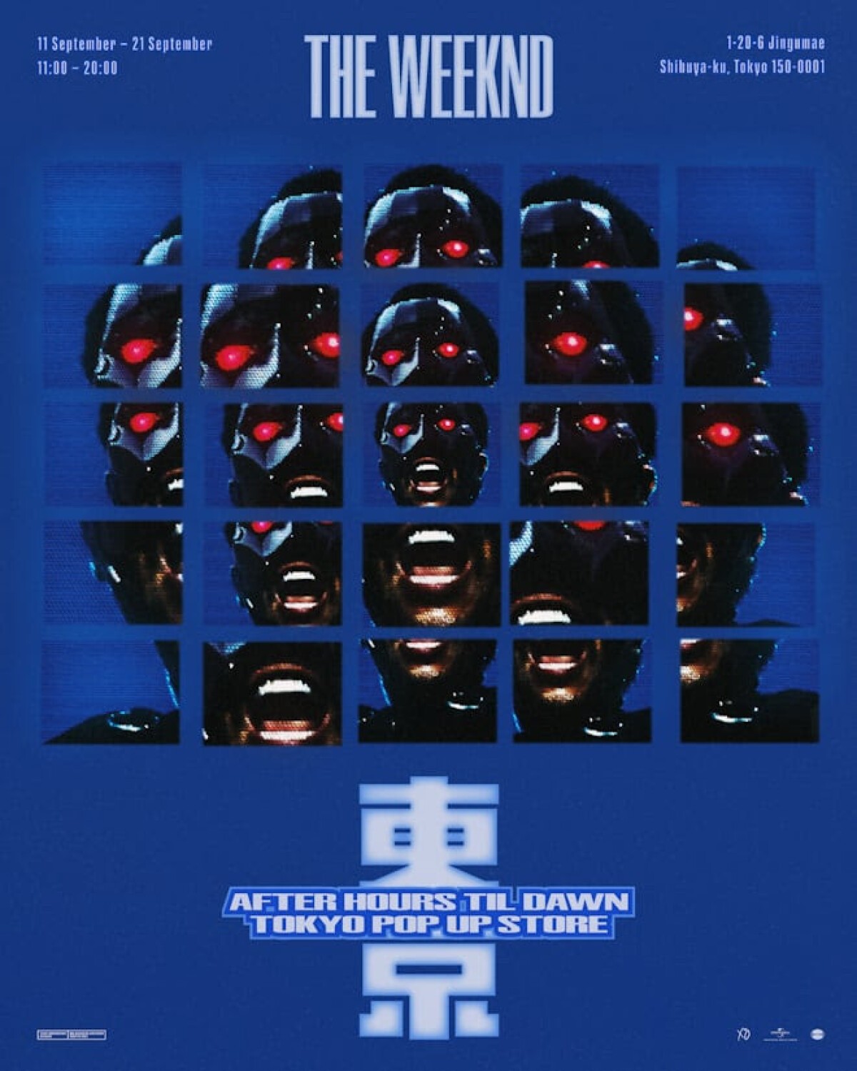 The Weeknd (ザ・ウィークエンド) 期間限定ポップアップストアが原宿で