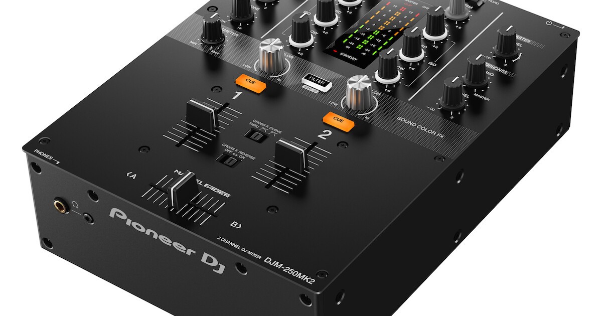 Pioneer DJ、スクラッチに適したシンプルでベーシックな2ch DJミキサー