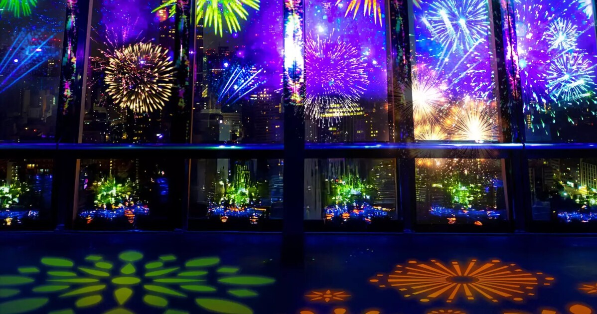 花火と蛍の光に包まれる東京タワーの夏『TOKYO TOWER CITY LIGHT