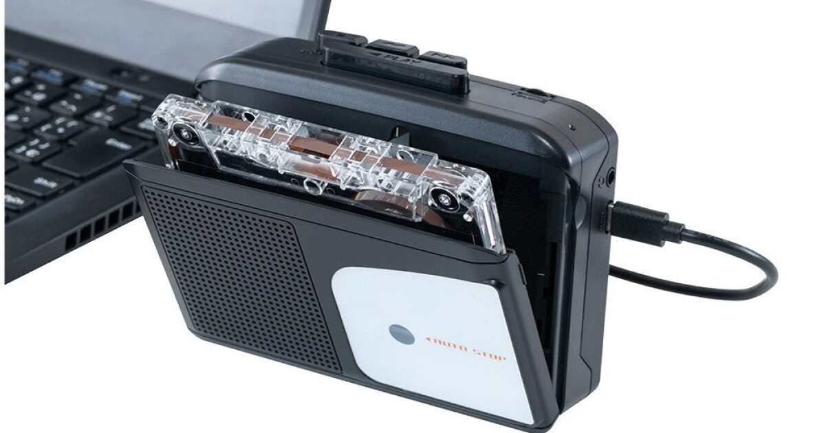 USB Type-C搭載、カセットテープの音声をPCに保存できるポータブル