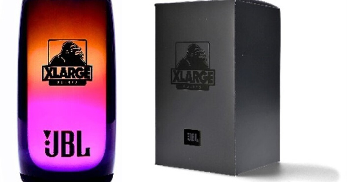 LEDで光るポータブルスピーカー「JBL PULSE 5（パルス5）」× 「XLARGE