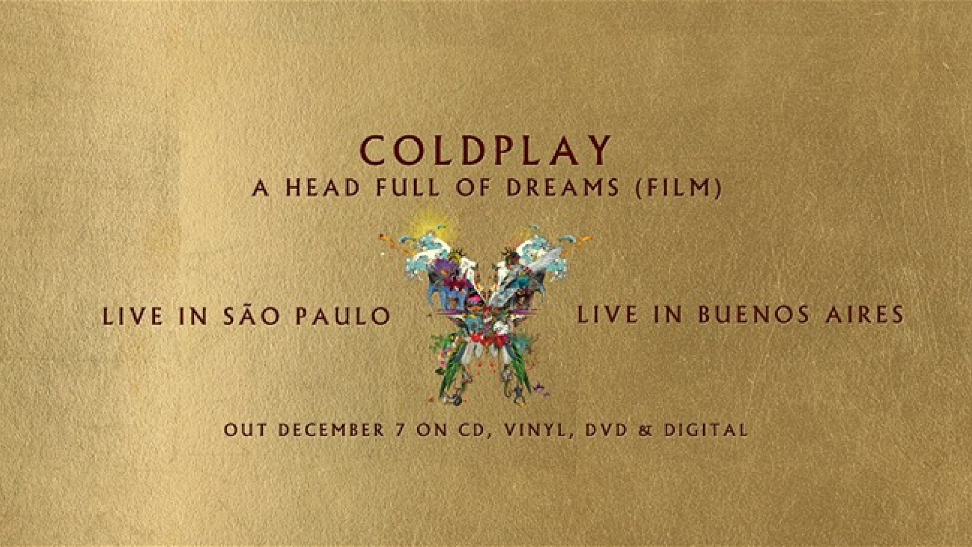Coldplay（コールドプレイ）、金ピカでイカしたライブ・アルバムが発売