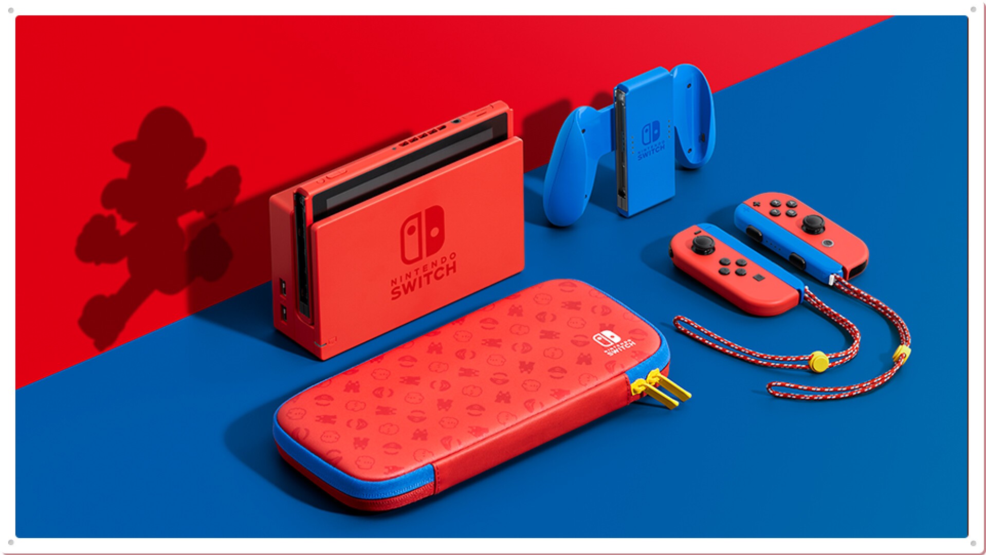 マリオをモチーフにしたスペシャルセット「Nintendo Switch マリオ