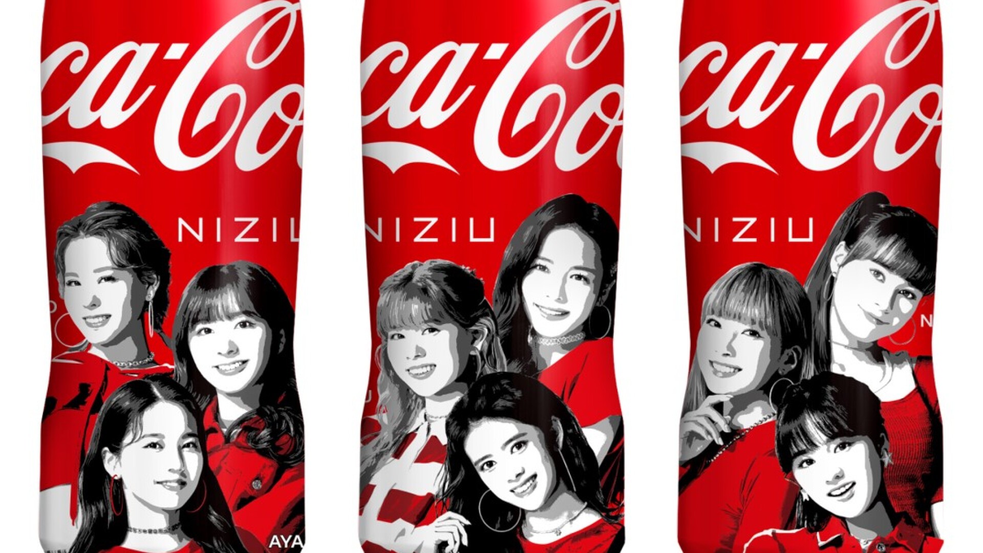NiziUリマちゃん直筆サイン入りコカコーラボトル NiziUのオリジナルデザインボトルが登場！！「コカ・コーラ」スリム