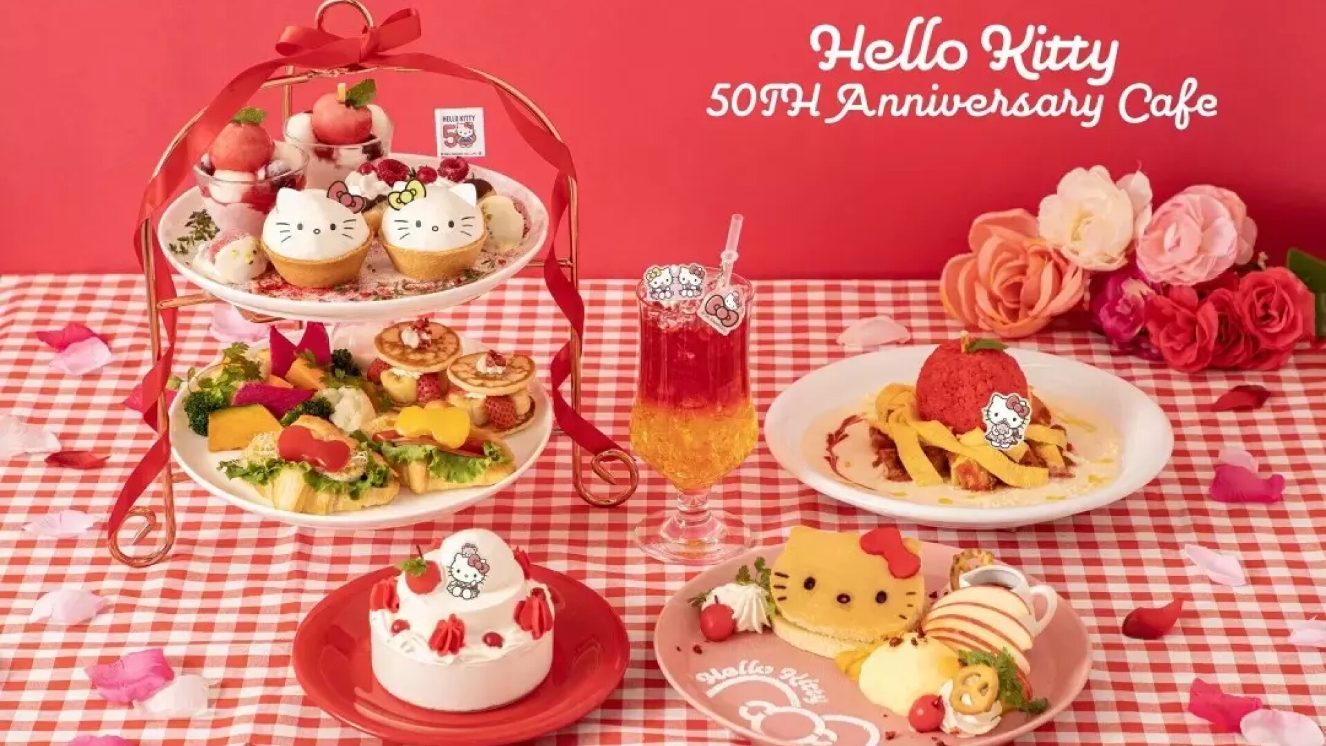 ハローキティ50周年記念カフェ』2024年9月13日 (金) より東京・渋谷と
