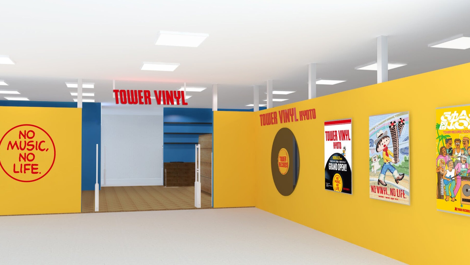 タワレコのアナログレコード専門店「TOWER VINYL」が京都に初出店