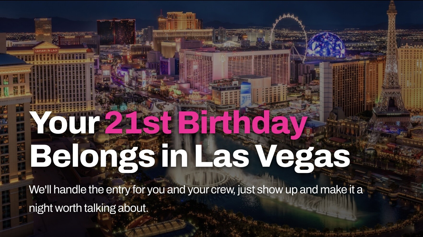iFLYER: 米ラスベガスの8件のナイトクラブが21歳の誕生日から90日間