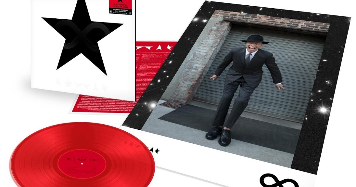 日本限定Blackstar DAVID BOWIEレコードJapan Red iFLYER: ボウイ展にて完売となった「☆」12インチ・カラーレコードが