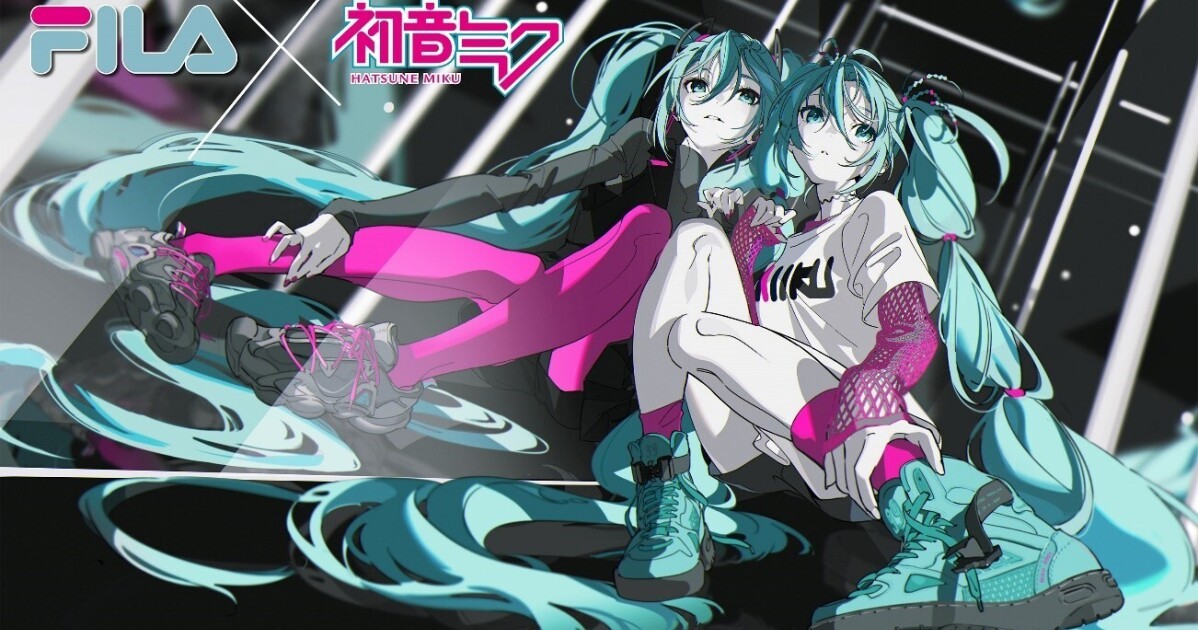 Iflyer 初音ミク とイタリア発祥の韓国 スポーツブランド Fila がコラボ ４種のコラボスニーカー発表 8月12日 Fila公式オンラインストア等で予約開始