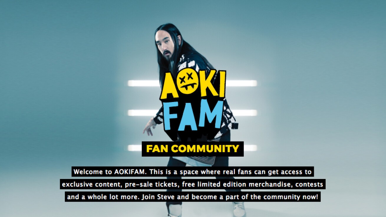 iFLYER: STEVE AOKIがファンクラブサイトをスタート！限定コンテンツ