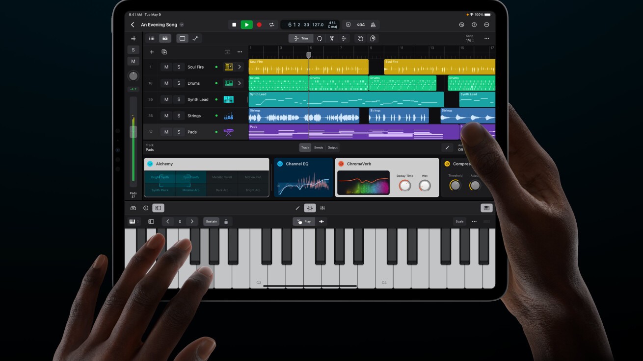 iFLYER: Apple、音楽制作ソフト「Logic Pro」iPad版を5月24日リリース